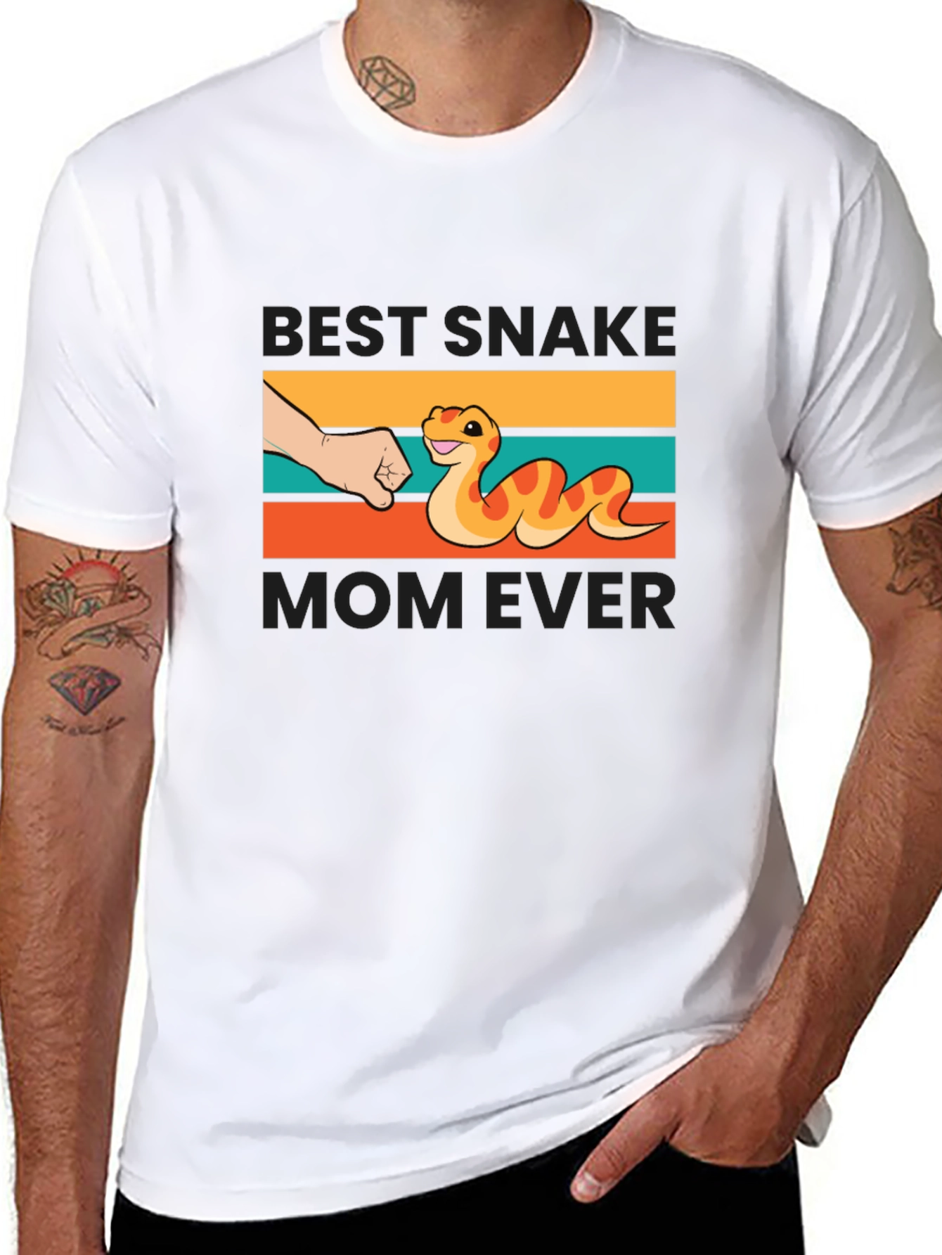 Best Snake Mom Ever Graphic T-Shirt
