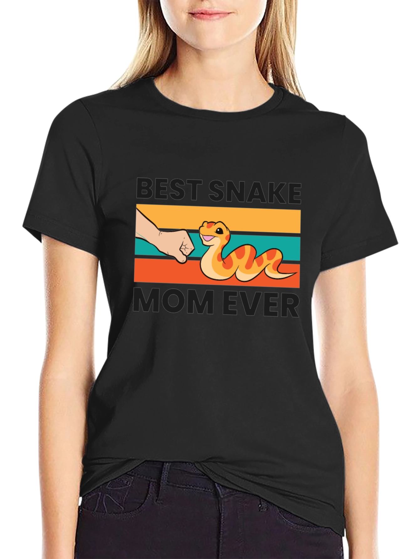 Best Snake Mom Ever Graphic T-Shirt