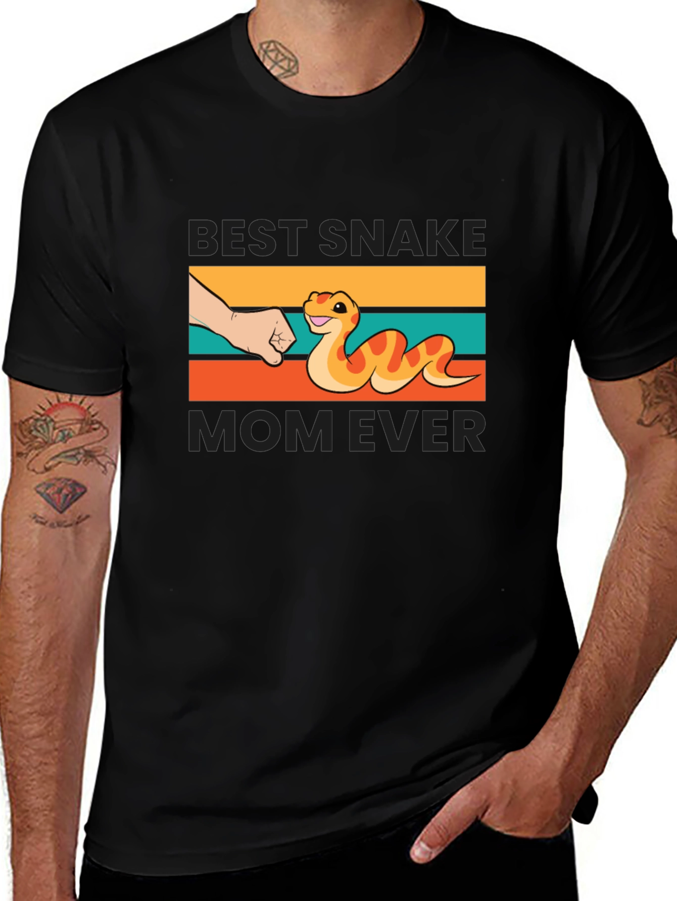 Best Snake Mom Ever Graphic T-Shirt