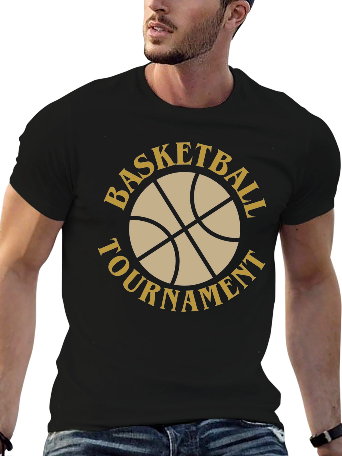 Basketball Tournament Black T-Shirt