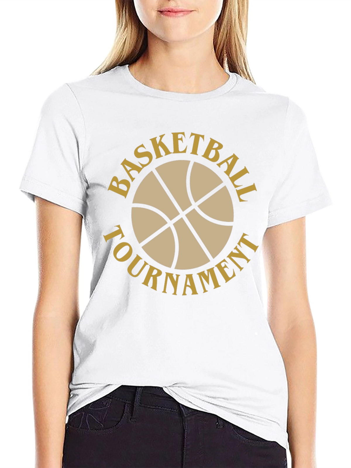 Basketball Tournament Black T-Shirt