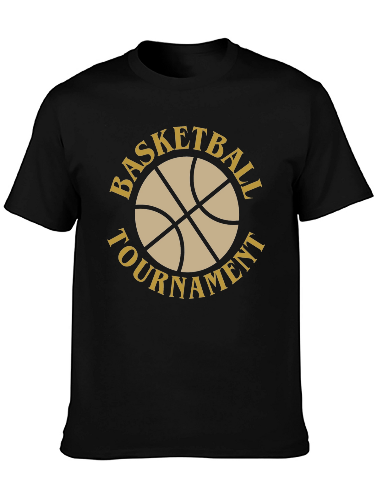 Basketball Tournament Black T-Shirt