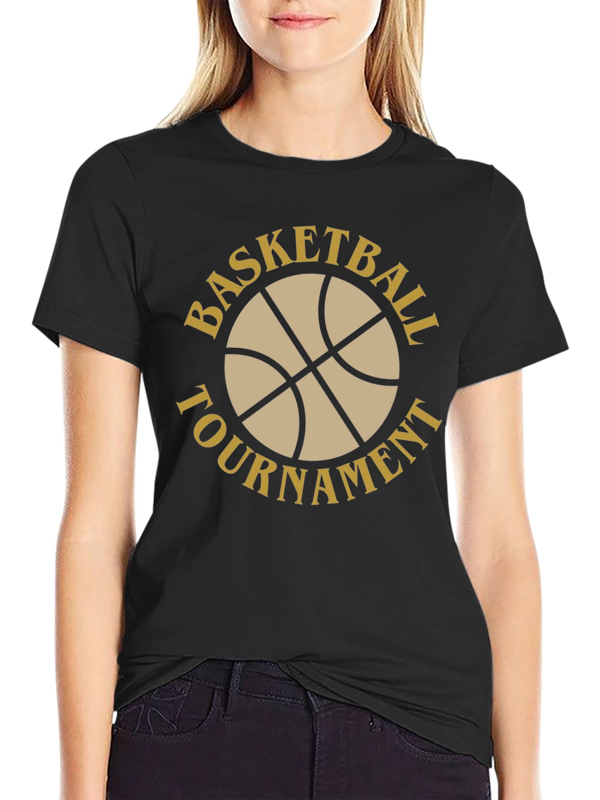 Basketball Tournament Black T-Shirt