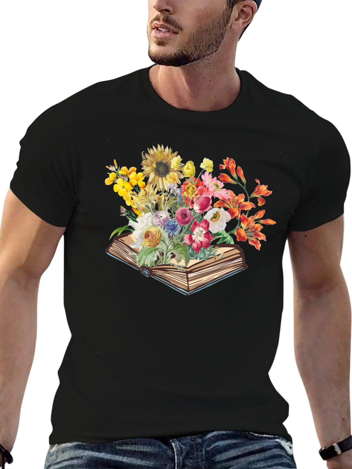 Floral Book T-Shirt