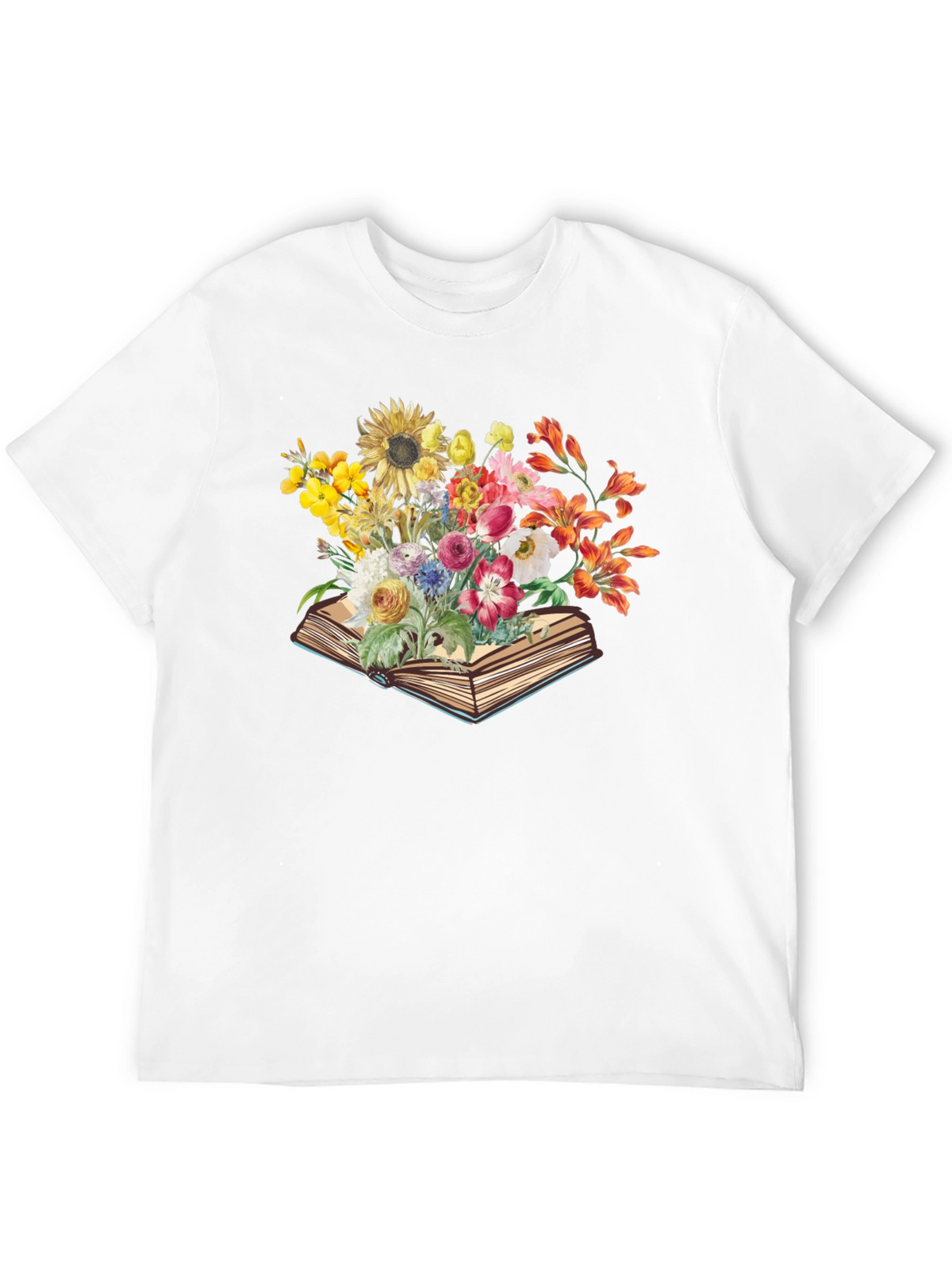 Floral Book T-Shirt