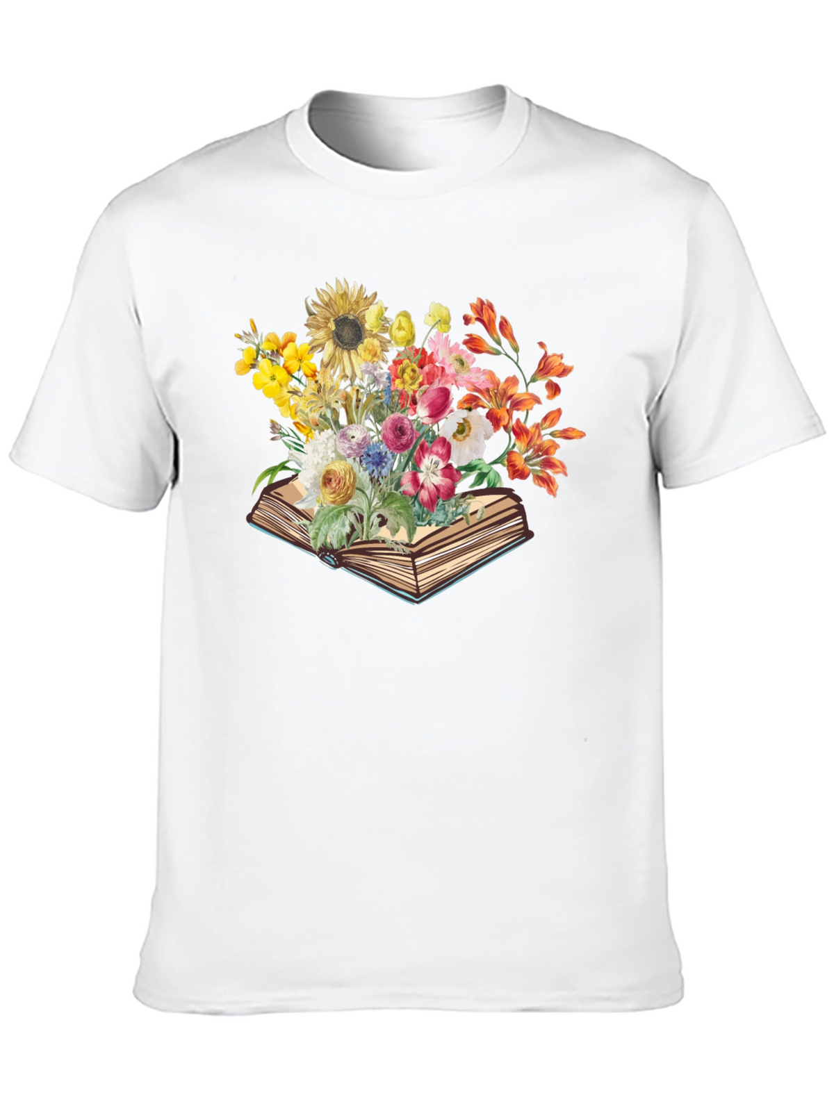 Floral Book T-Shirt