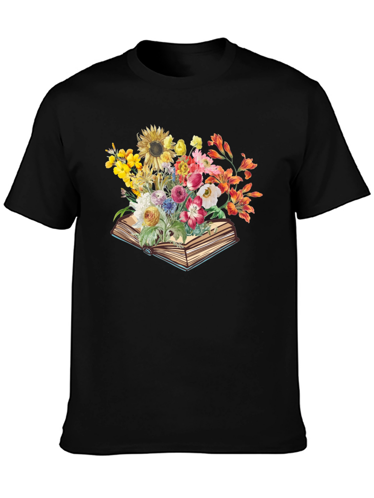 Floral Book T-Shirt