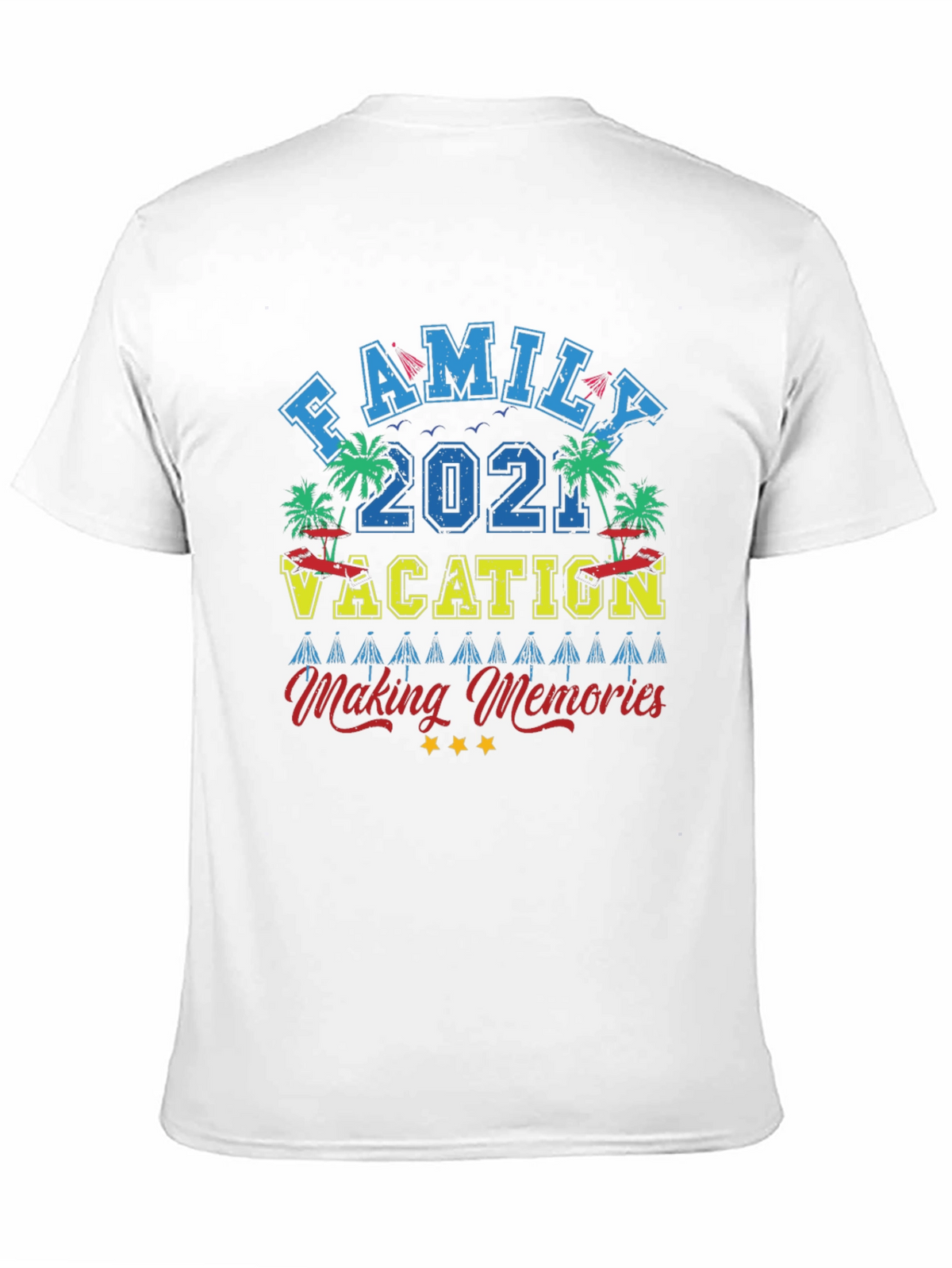 Family Vacation 2021 Black Graphic Tee