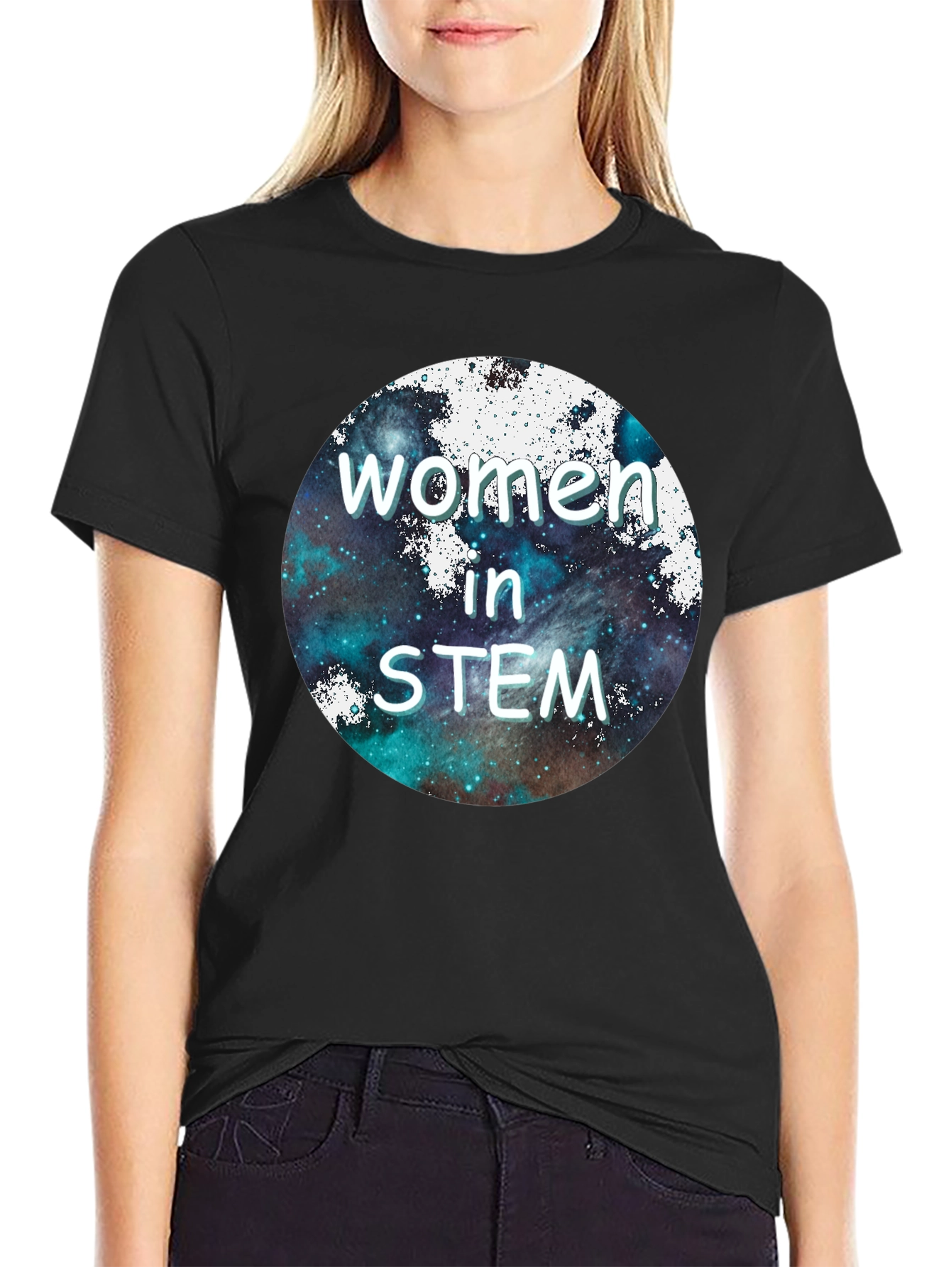 Women in STEM Graphic T-Shirt - Space Design