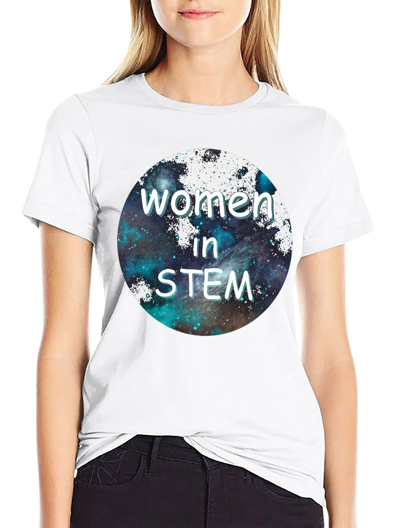Women in STEM Graphic T-Shirt - Space Design