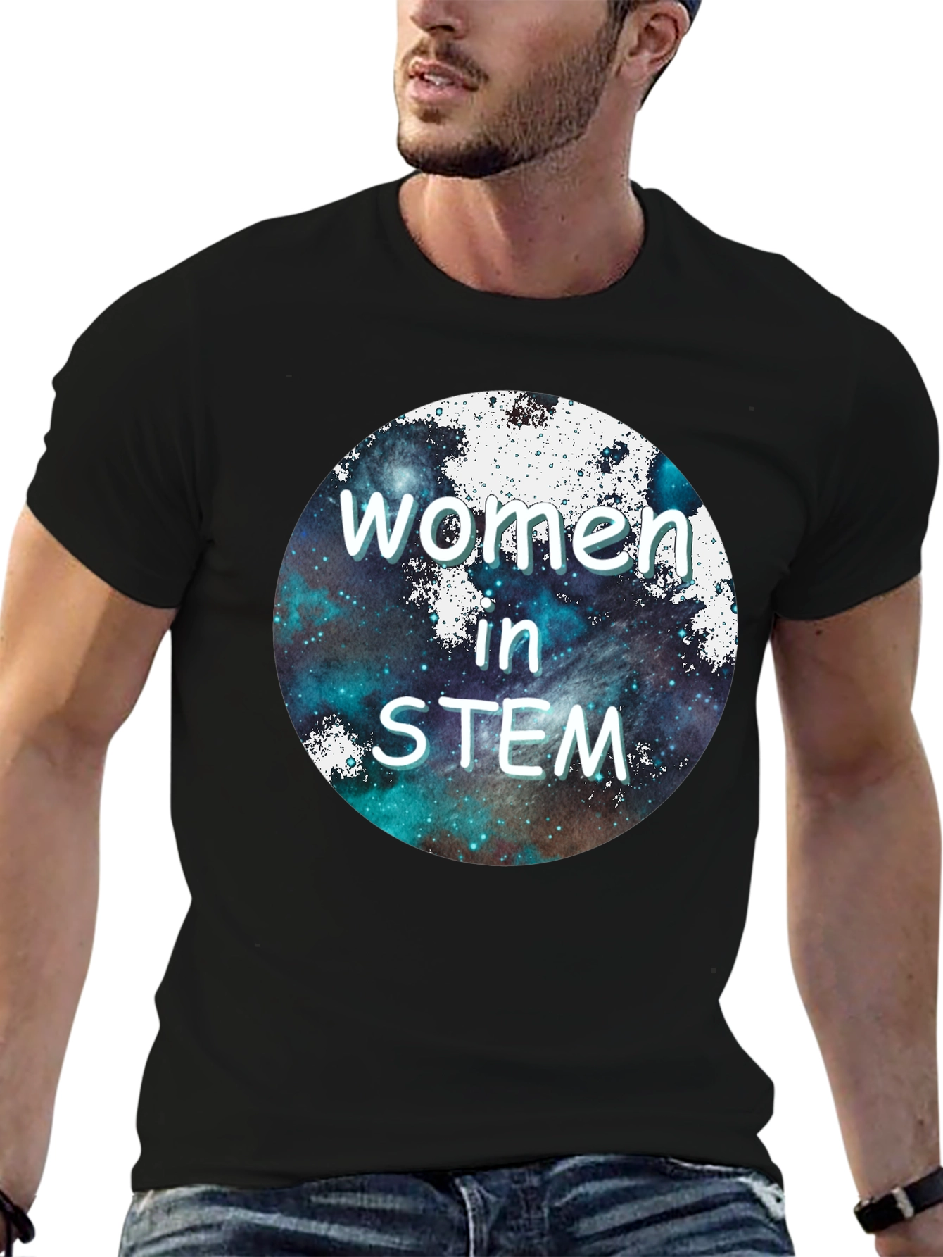 Women in STEM Graphic T-Shirt - Space Design