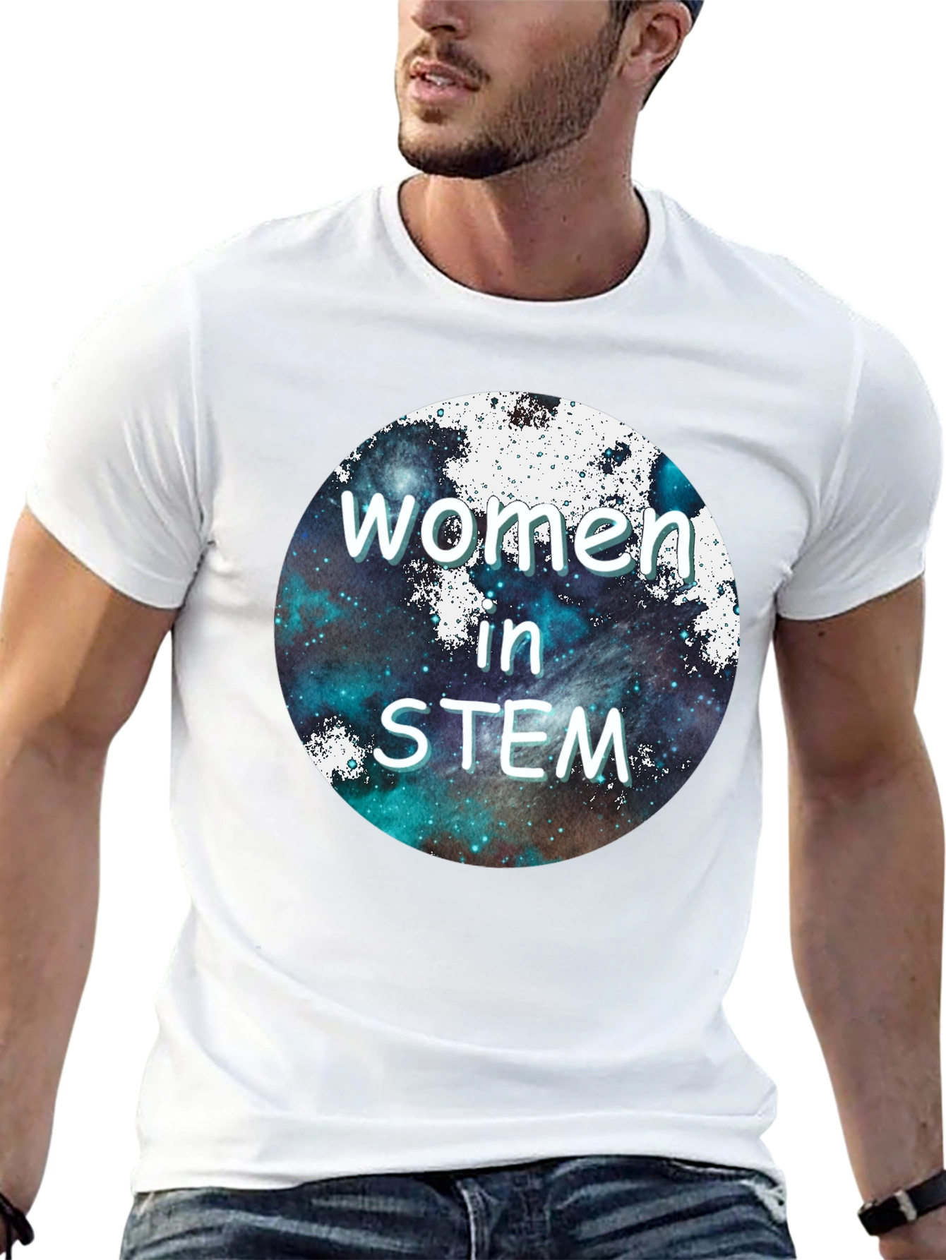Women in STEM Graphic T-Shirt - Space Design
