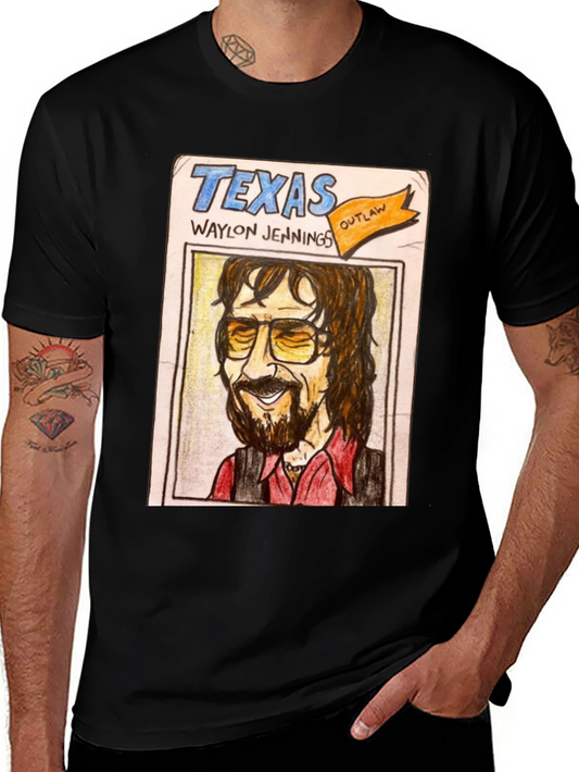 Texas Waylon Jennings Outlaw Graphic Tee