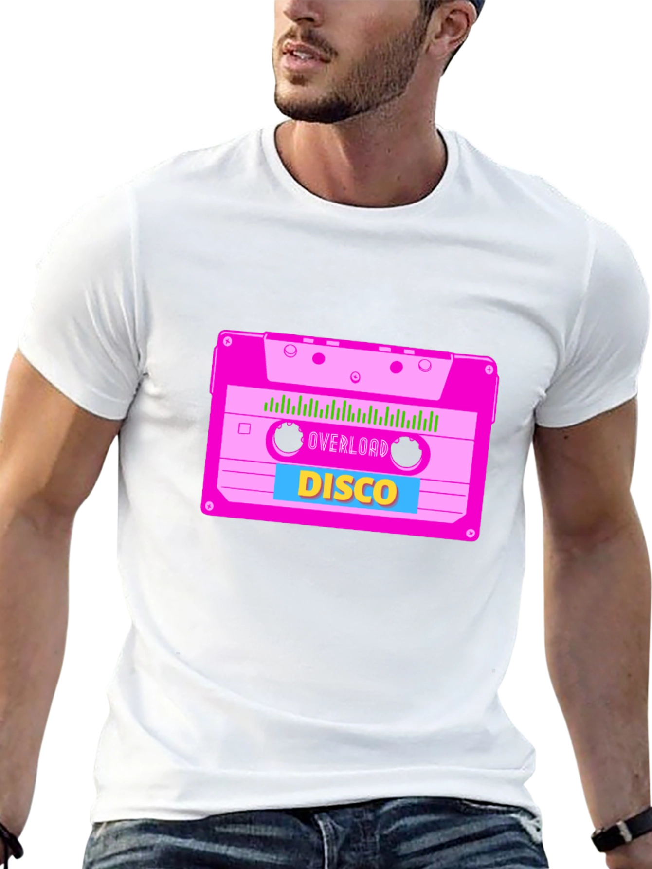 Retro Disco Cassette Graphic Tee