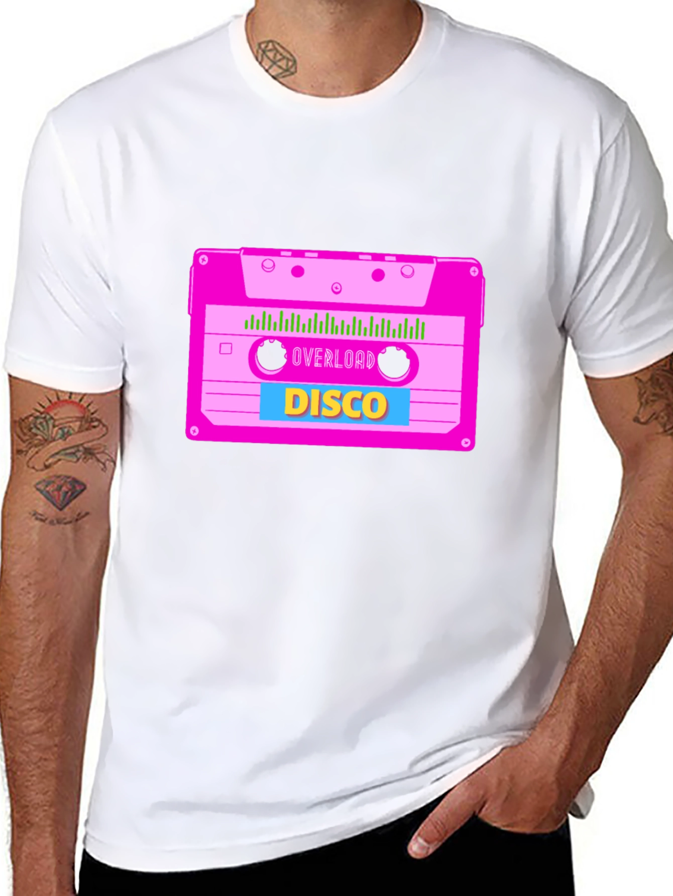 Retro Disco Cassette Graphic Tee