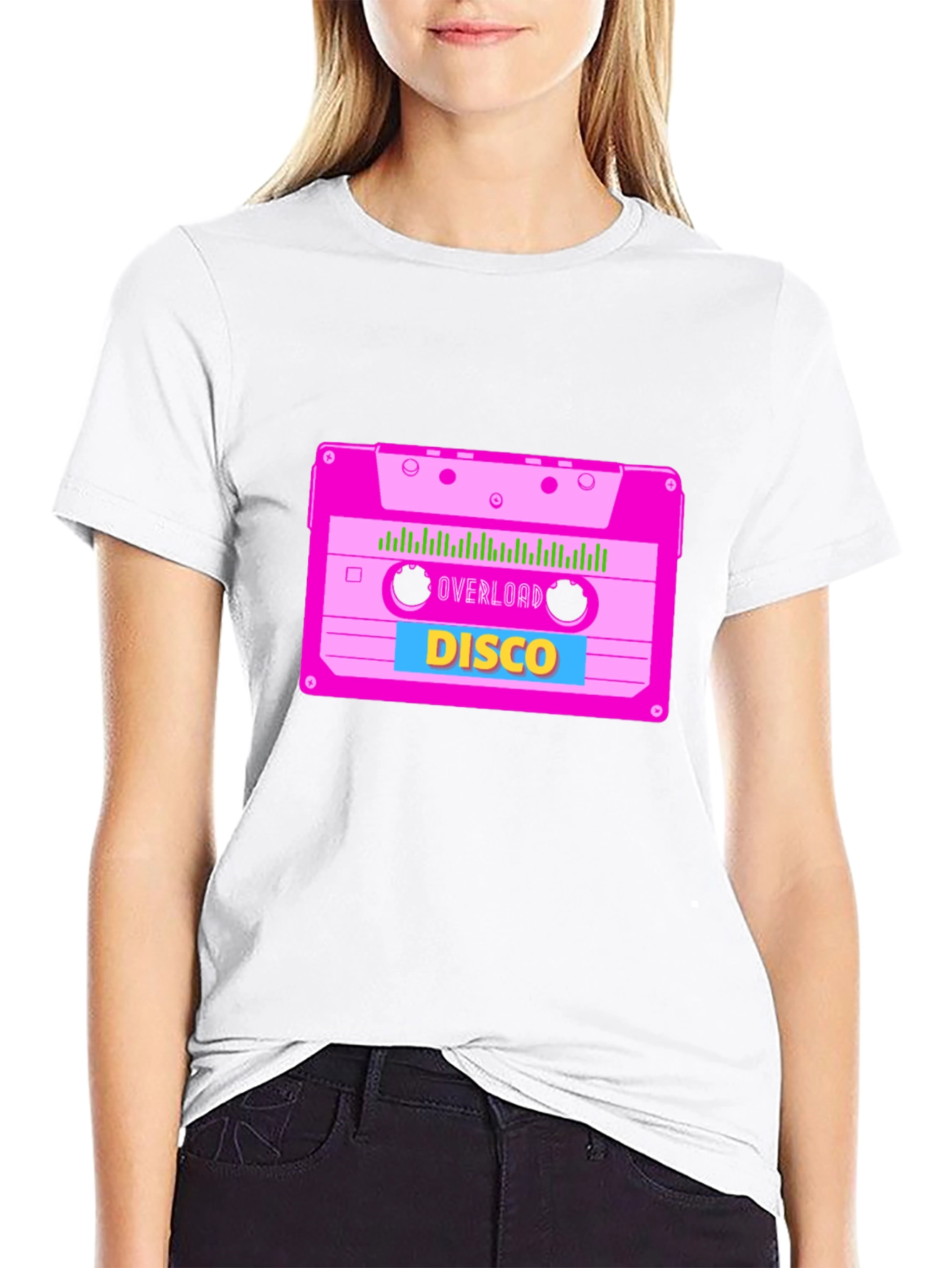 Retro Disco Cassette Graphic Tee
