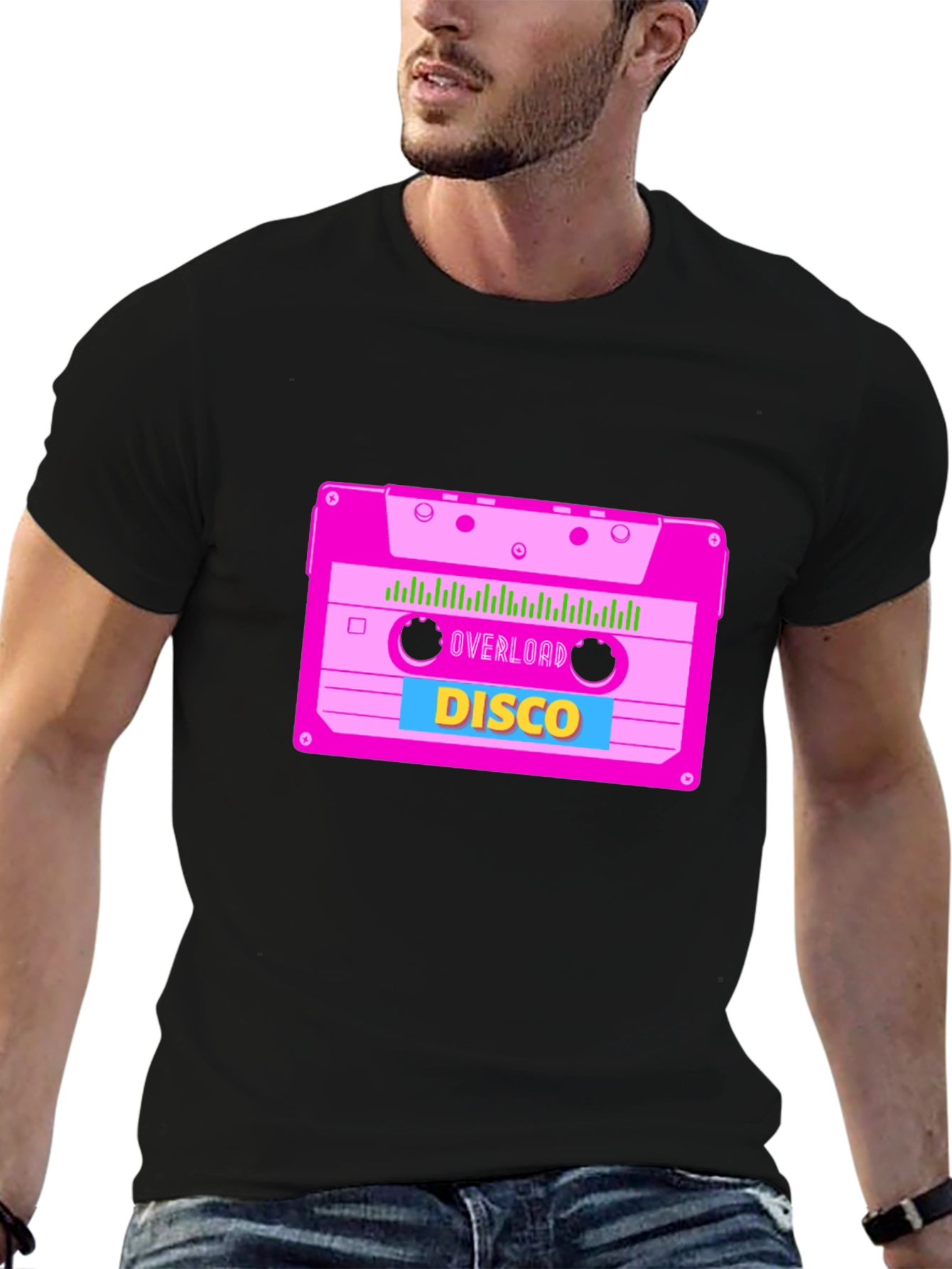 Retro Disco Cassette Graphic Tee