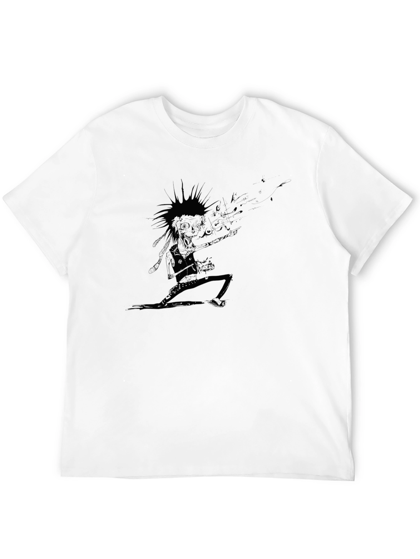 Punk Rock Skeleton Guitarist T-Shirt