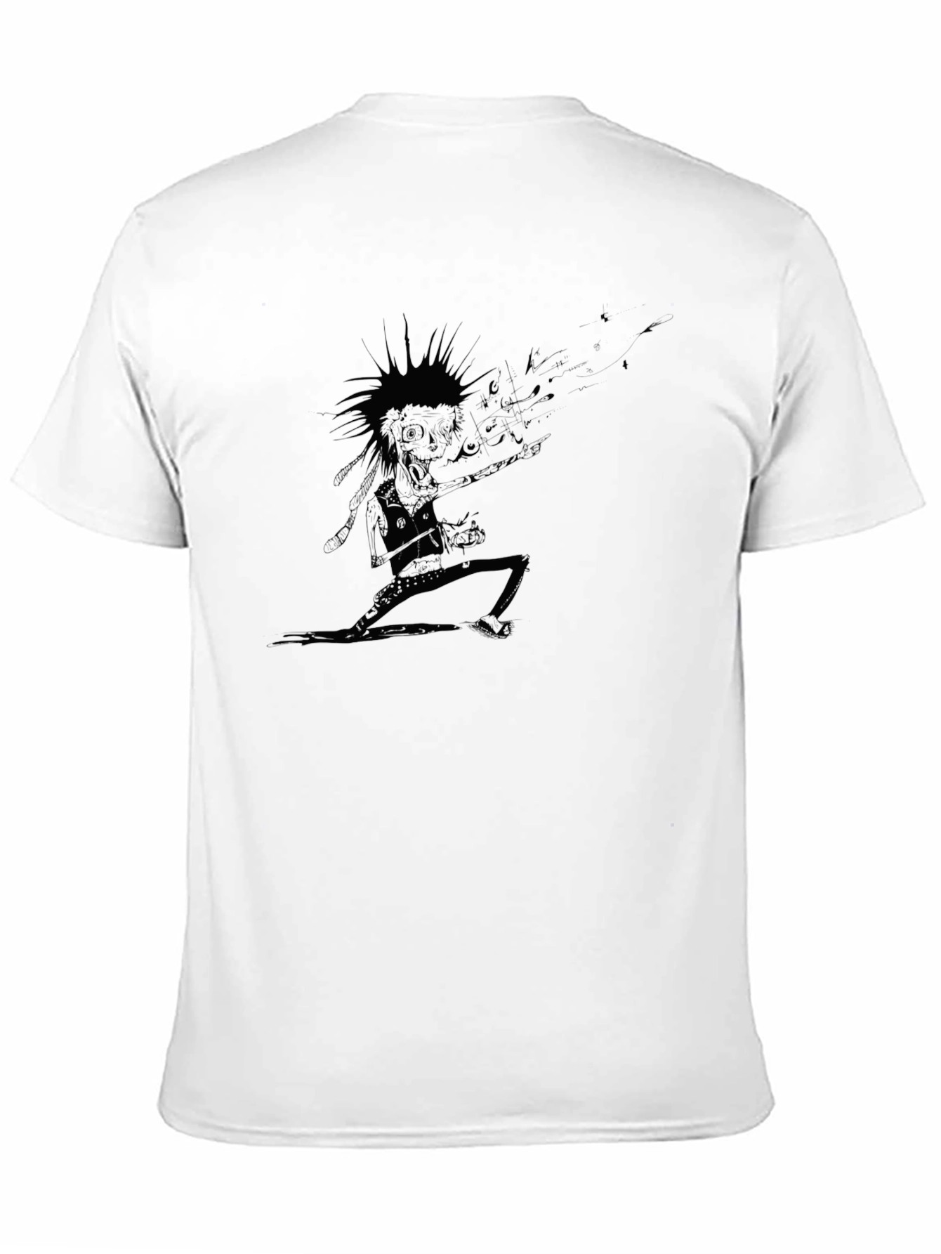 Punk Rock Skeleton Guitarist T-Shirt