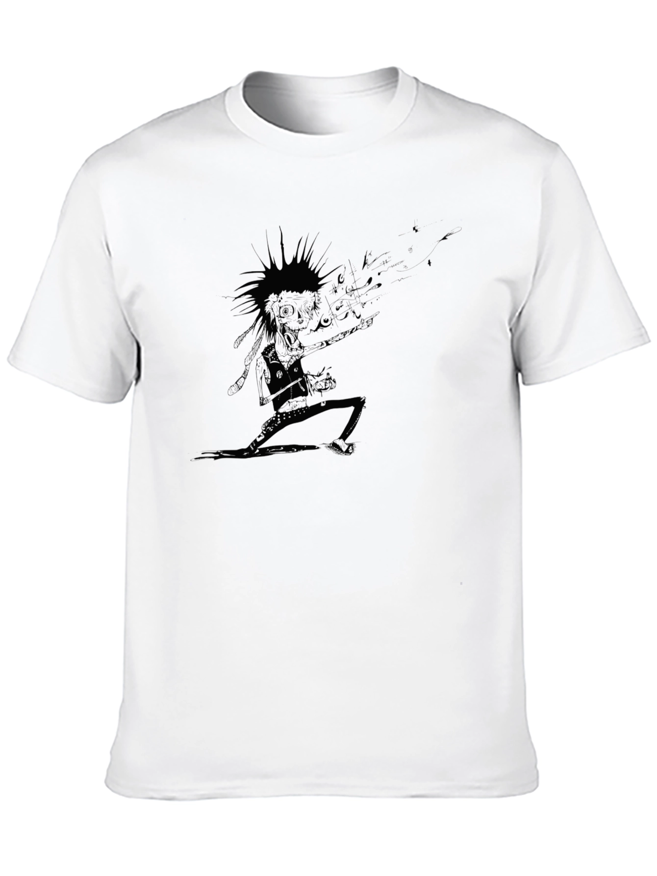 Punk Rock Skeleton Guitarist T-Shirt