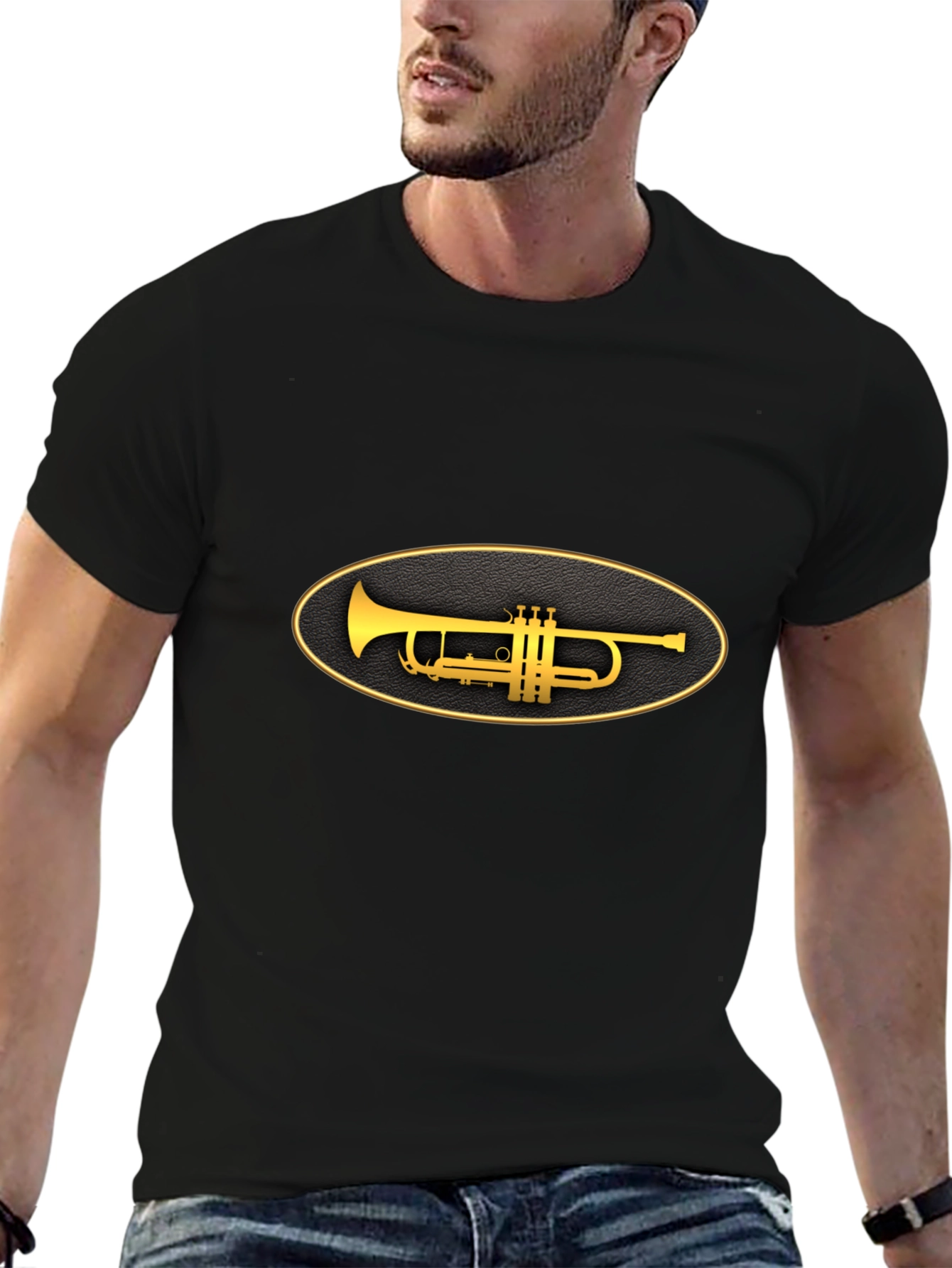 Trumpet Graphic Tee - Classic Style