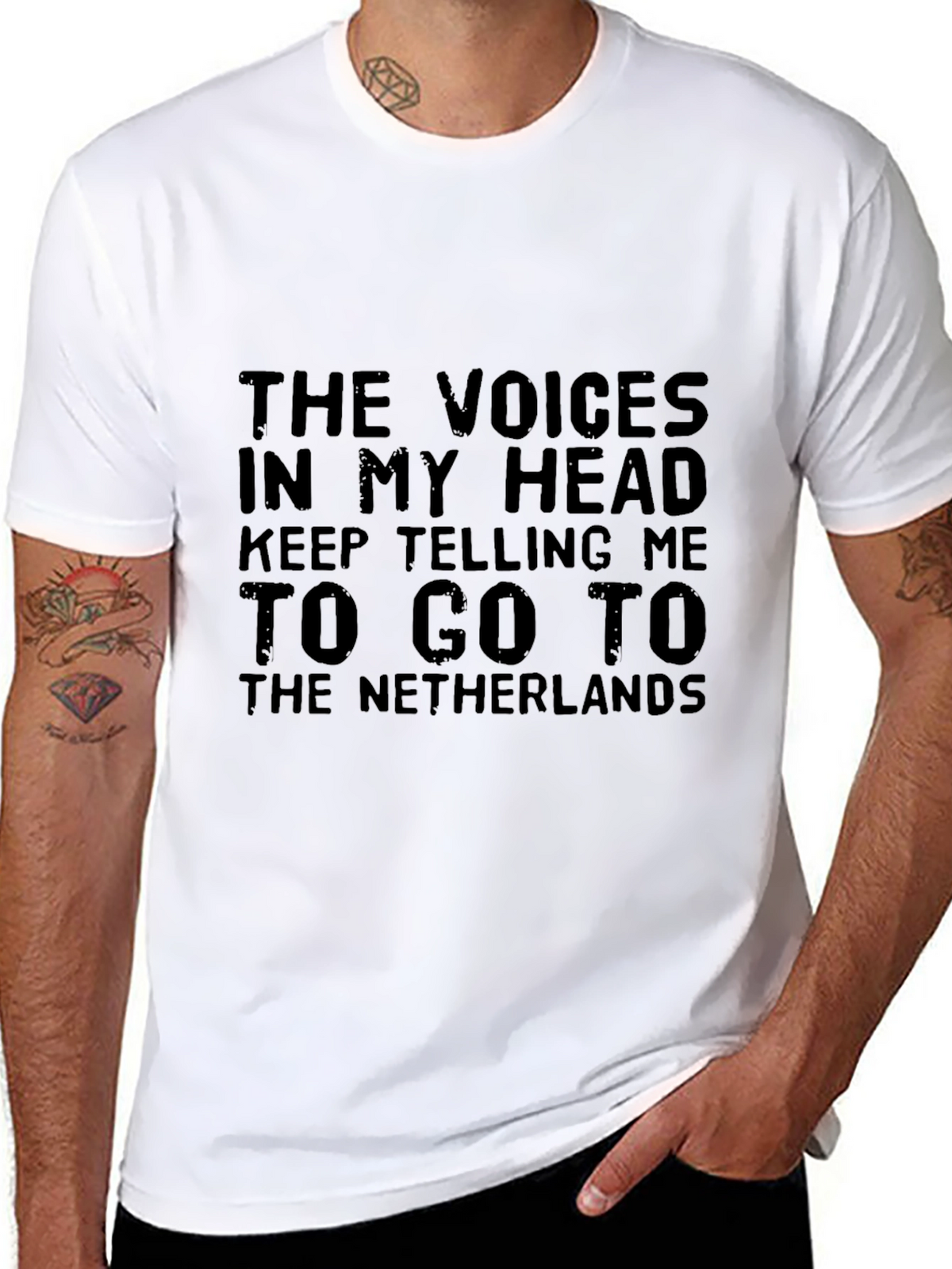 Funny Netherlands T-Shirt: Voices In My Head