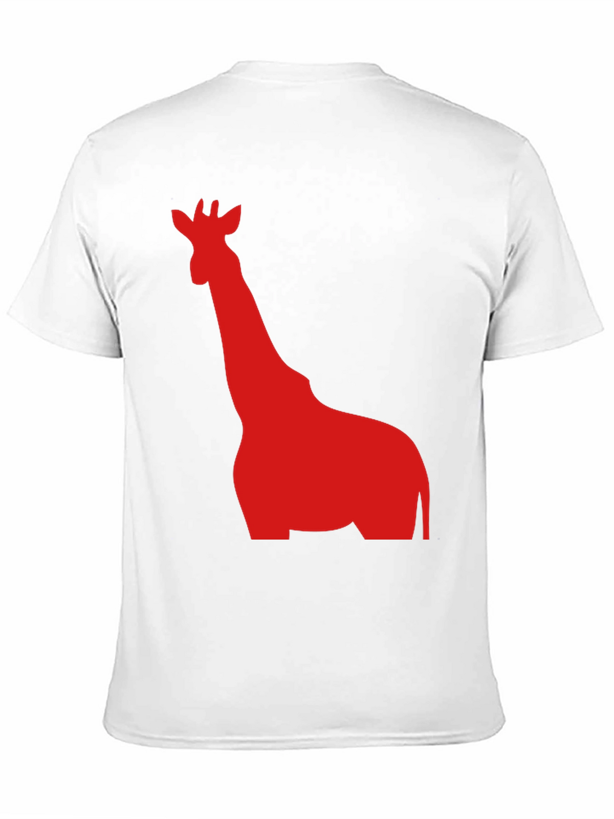 Giraffe Graphic Tee - Black Cotton T-Shirt