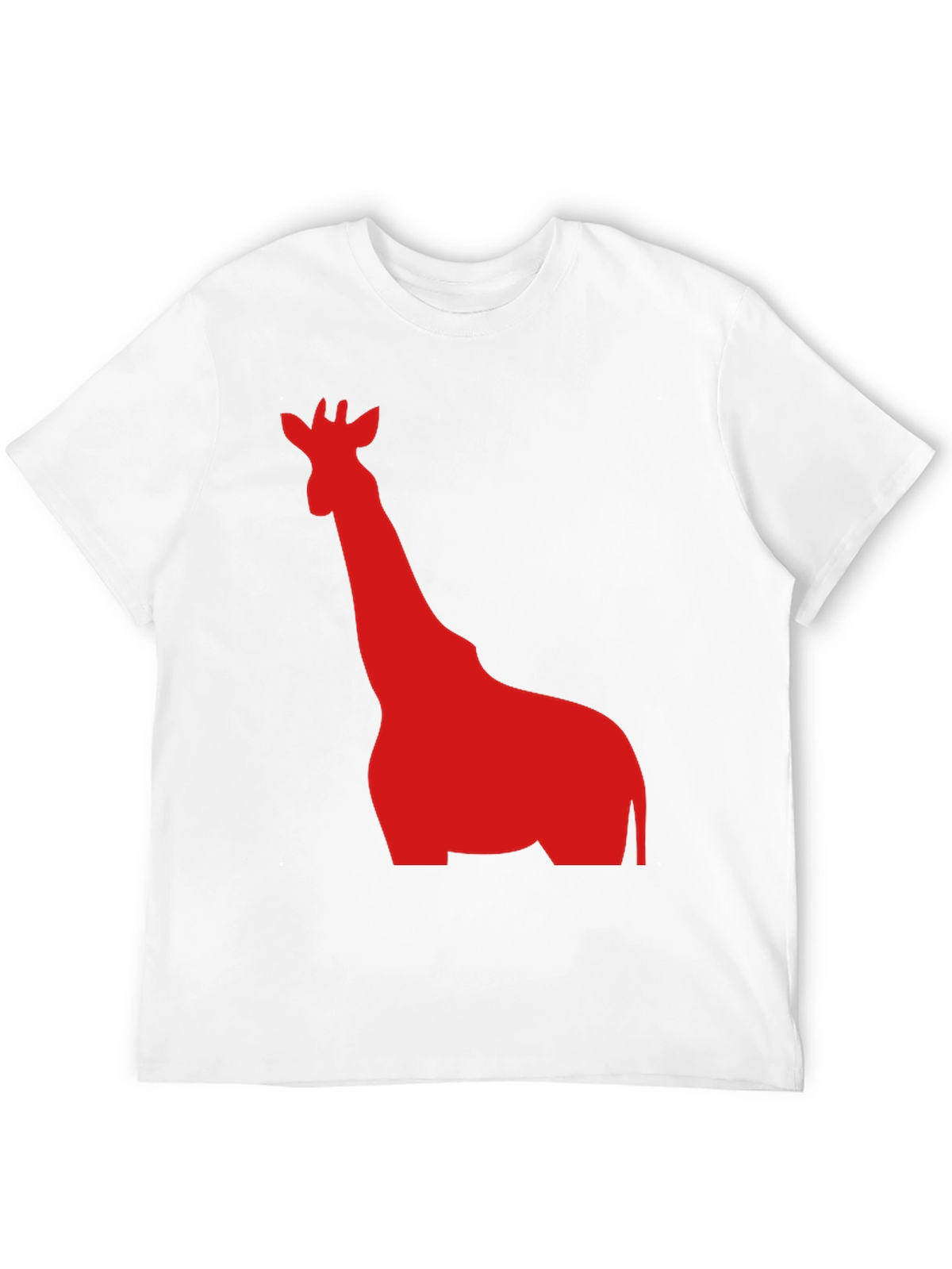 Giraffe Graphic Tee - Black Cotton T-Shirt