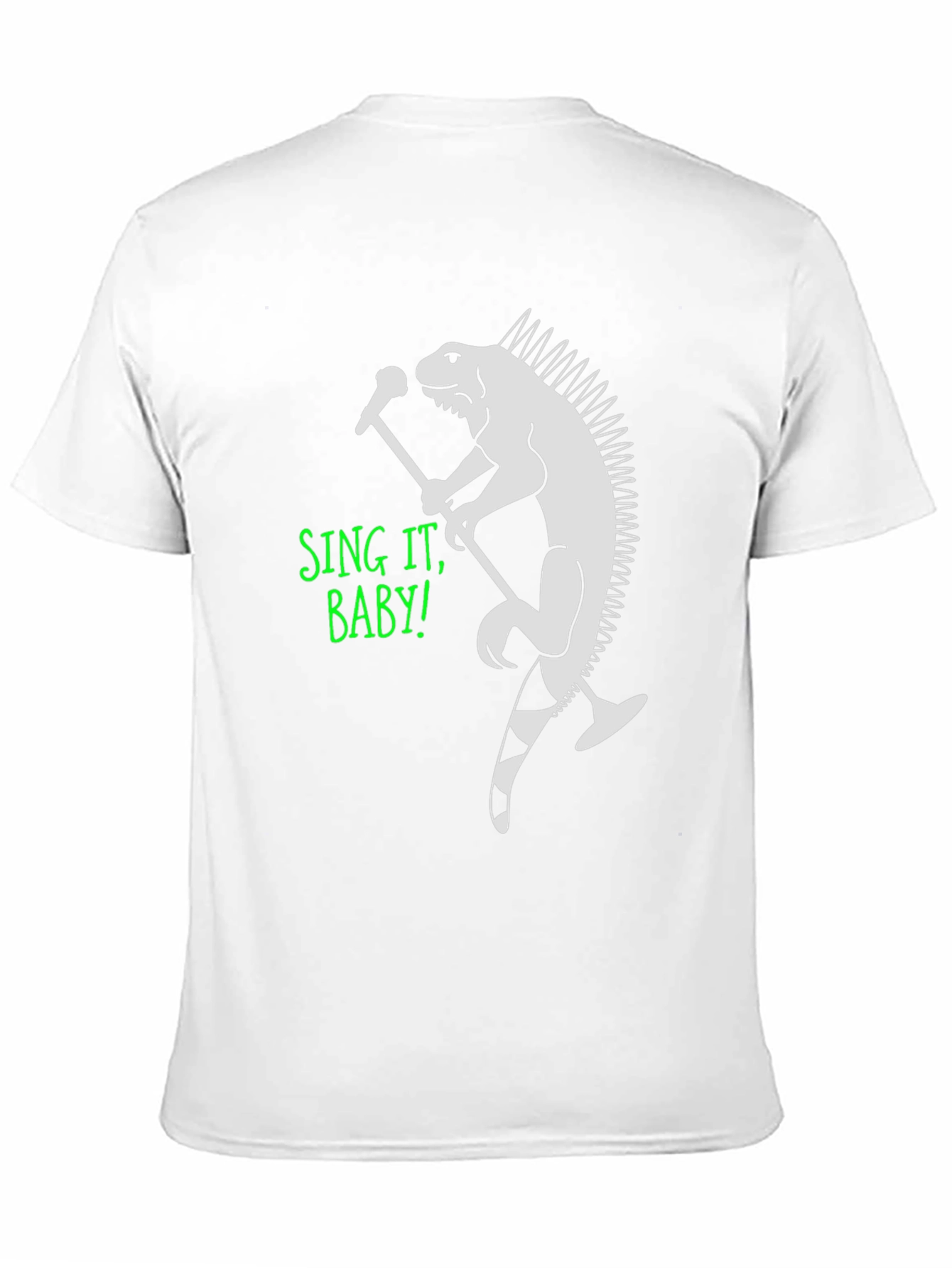 Iguana Singer Graphic T-Shirt - Sing It Baby!