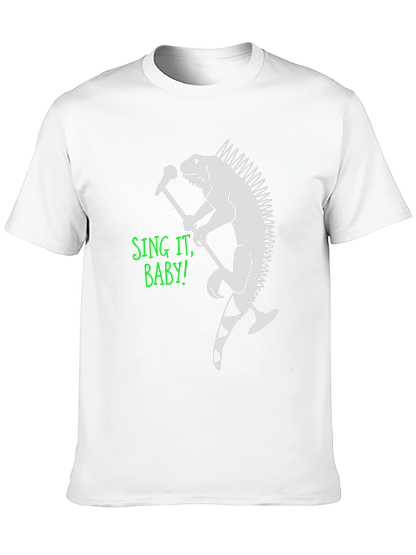 Iguana Singer Graphic T-Shirt - Sing It Baby!