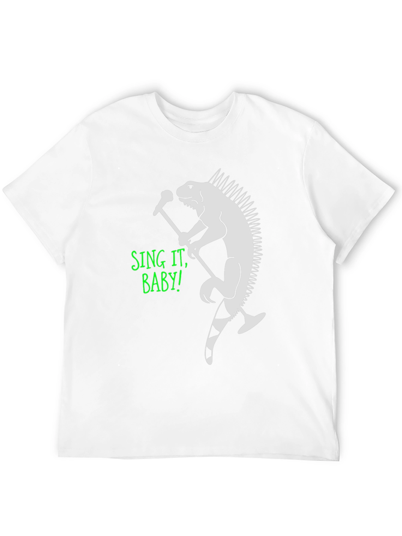 Iguana Singer Graphic T-Shirt - Sing It Baby!