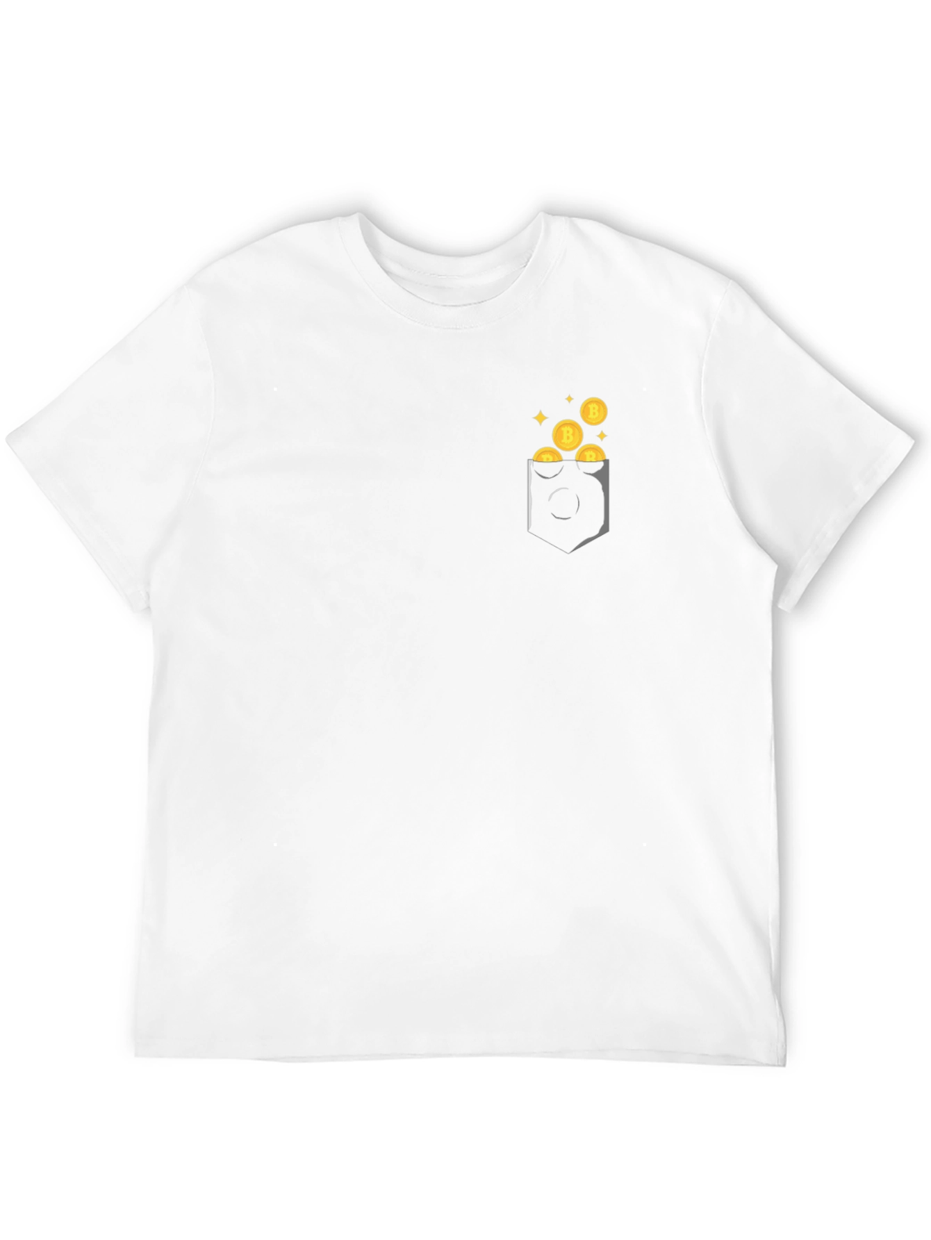 Bitcoin Pocket Graphic Tee - Black