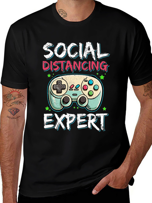 Social Distancing Expert Gamer T-Shirt