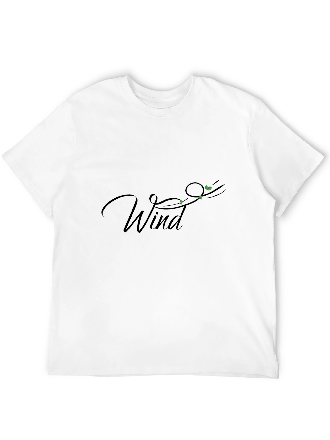 Wind Graphic Black Tee - Stylish & Comfortable
