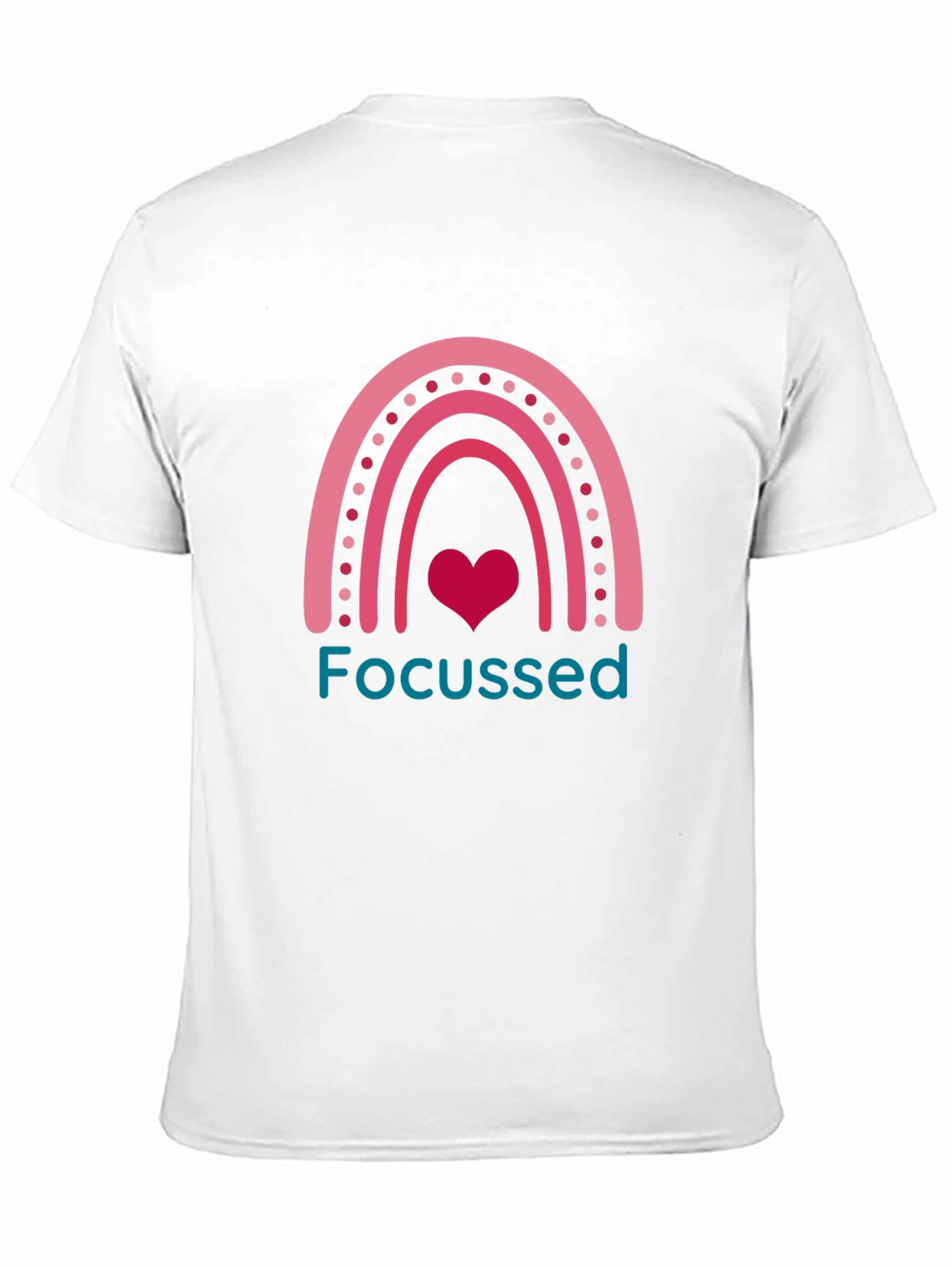 Focused Rainbow Heart Graphic Tee