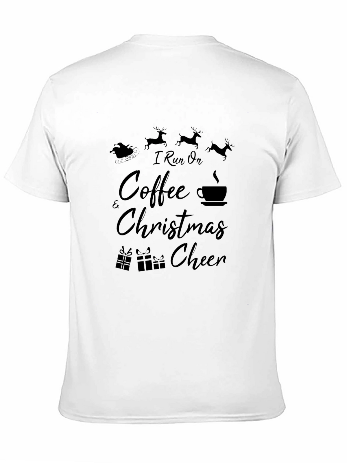 I Run on Coffee & Christmas Cheer T-Shirt