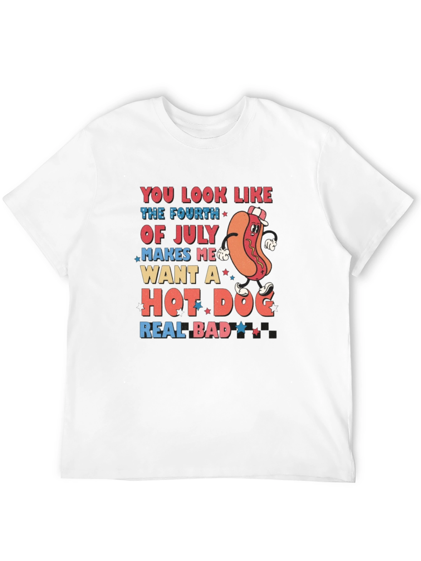 Fourth of July Hot Dog T-Shirt