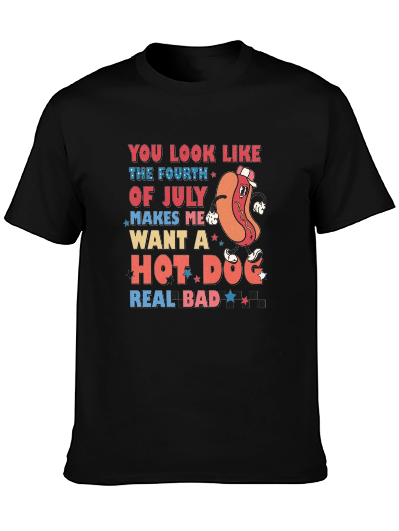Fourth of July Hot Dog T-Shirt