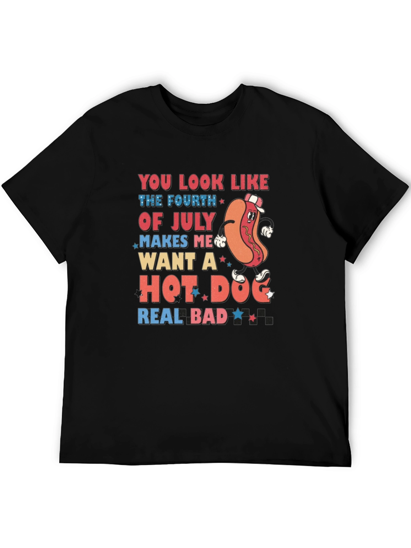 Fourth of July Hot Dog T-Shirt
