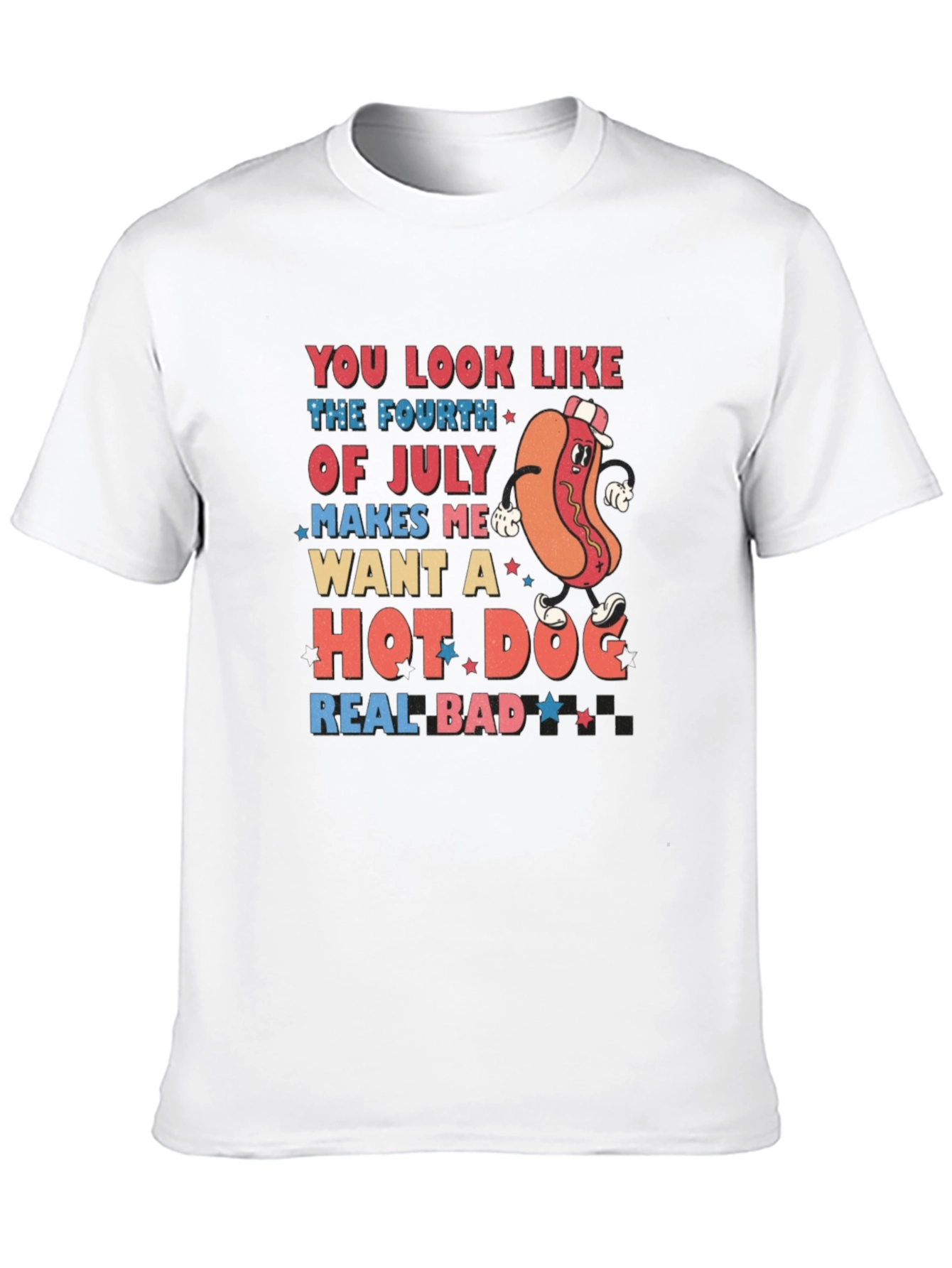 Fourth of July Hot Dog T-Shirt