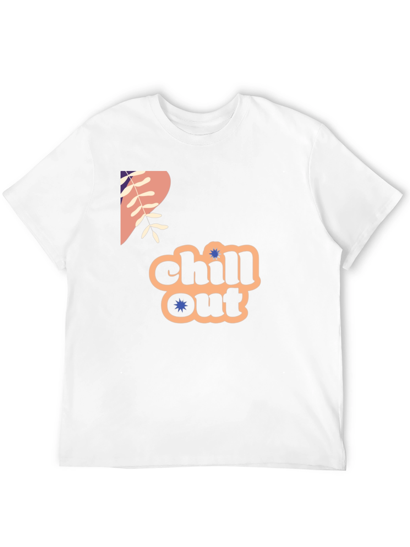 Chill Out Graphic Print Crew Neck Tee