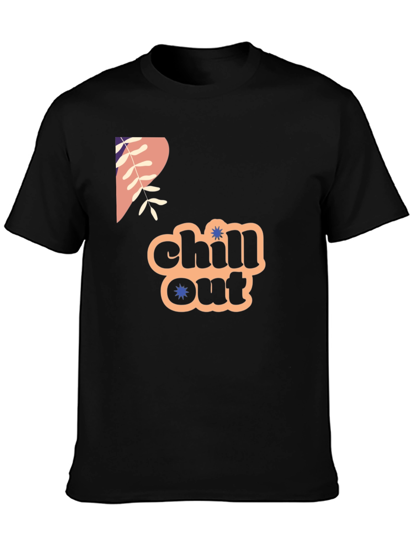 Chill Out Graphic Print Crew Neck Tee