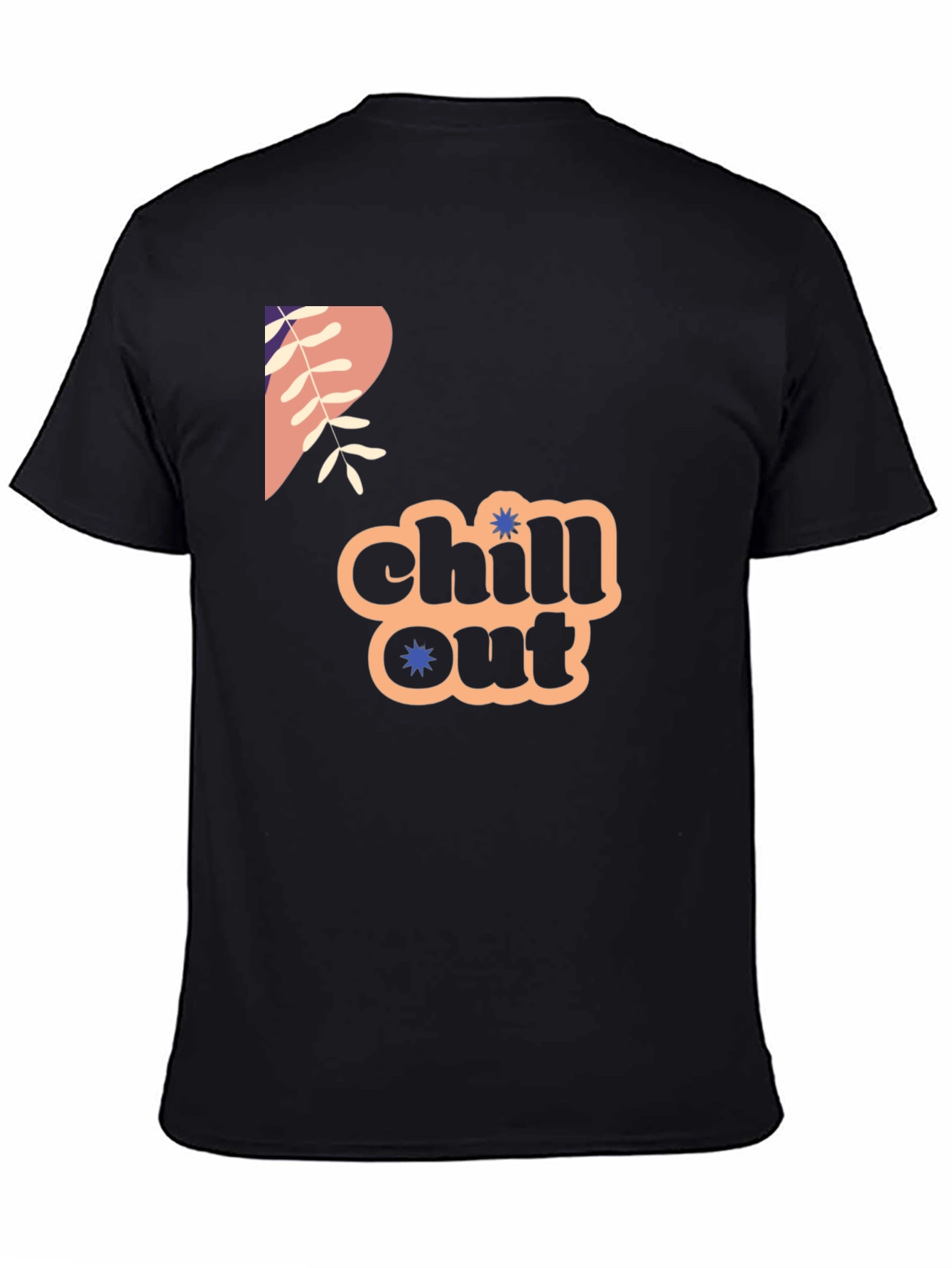 Chill Out Graphic Print Crew Neck Tee