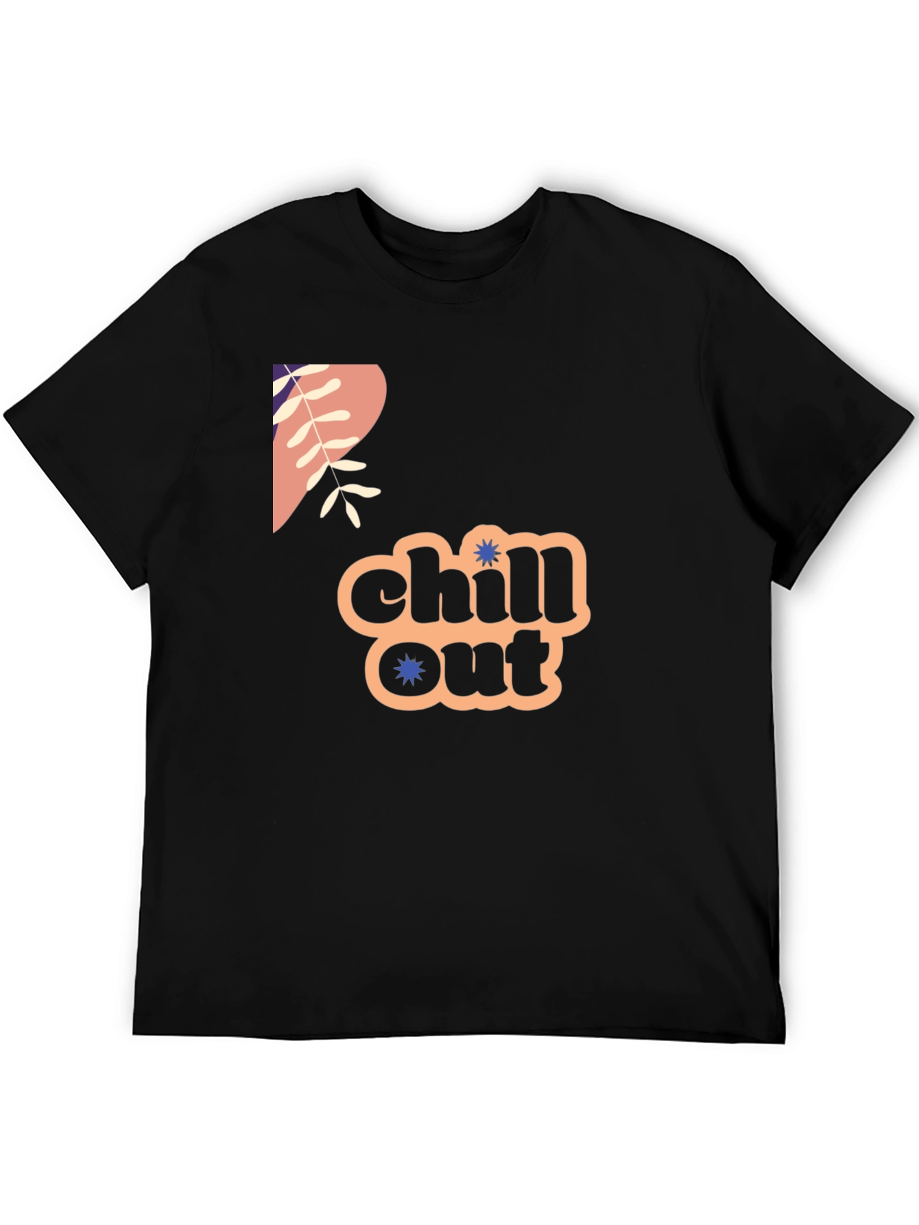 Chill Out Graphic Print Crew Neck Tee