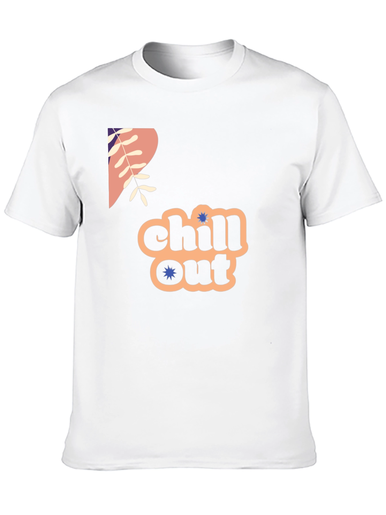 Chill Out Graphic Print Crew Neck Tee