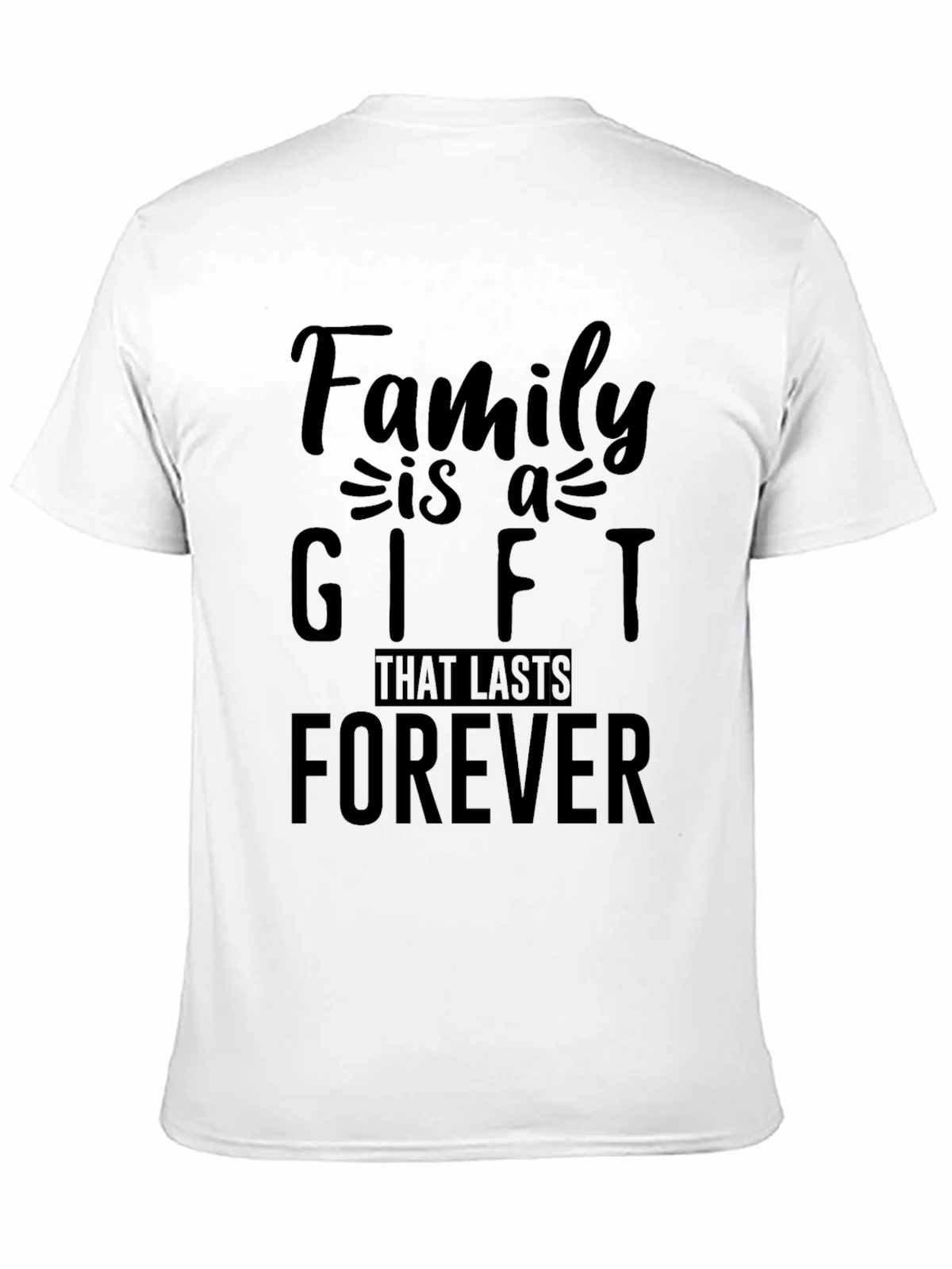 Family is a Gift Black Graphic Tee