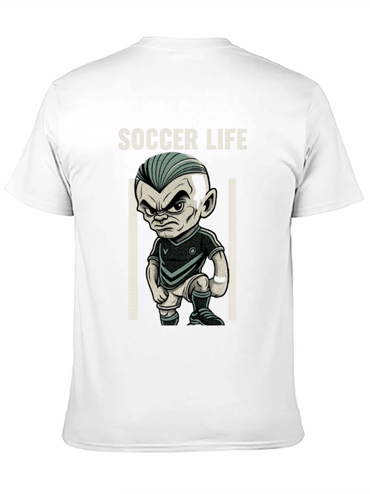 Soccer Life Cartoon Graphic Tee