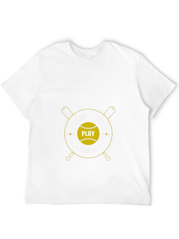 Eat Sleep Play Score Black T-Shirt