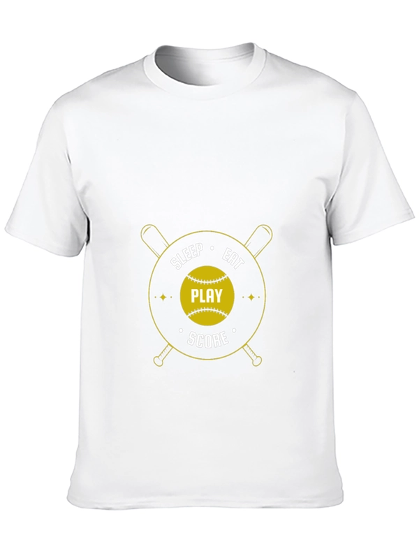 Eat Sleep Play Score Black T-Shirt