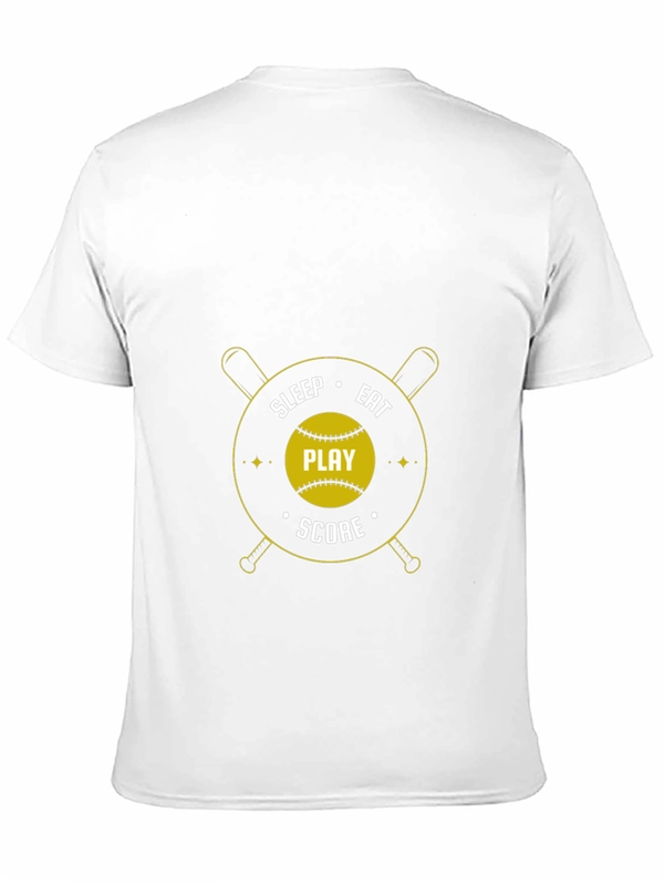 Eat Sleep Play Score Black T-Shirt
